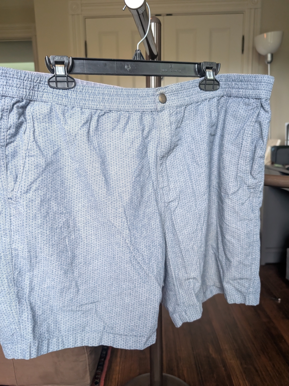 J. Crew Men's Light Blue Patterned Casual Shorts